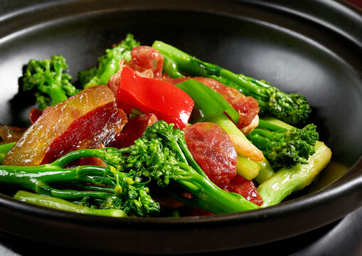 芥兰炒腊肉
