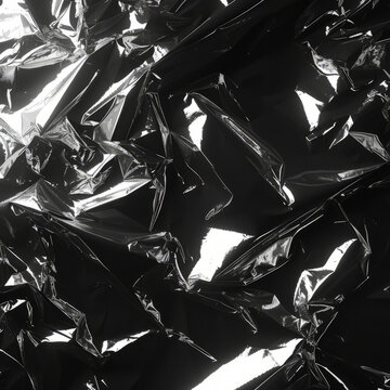 黑白塑料包装纸纹理