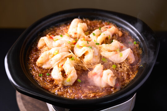 虾仁粉丝煲