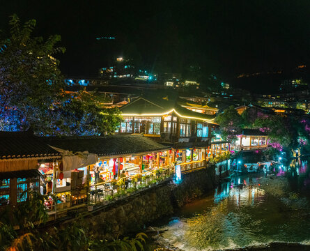 西江千户苗寨夜景全景图高清图