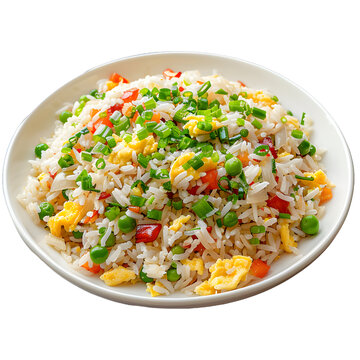 [免抠素材]炒饭配蔬菜和鸡蛋