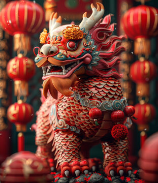 舞狮庆新春