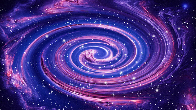 紫色旋涡星空