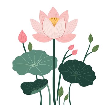 水墨荷花