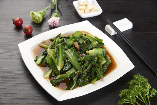 豆豉鲮鱼油麦菜