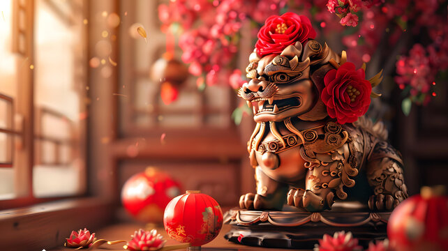 祥狮献瑞闹新春