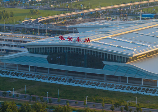 江苏淮安高铁站建筑外部