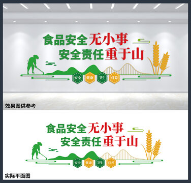 食品安全无小事背景墙