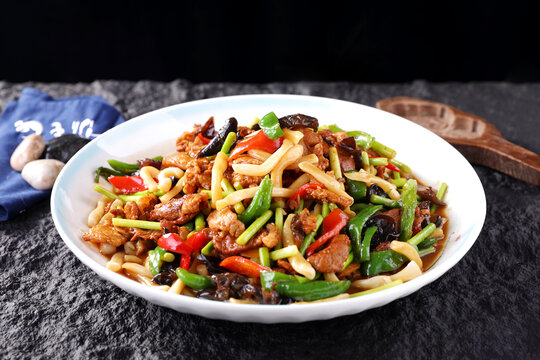 过油肉炒面