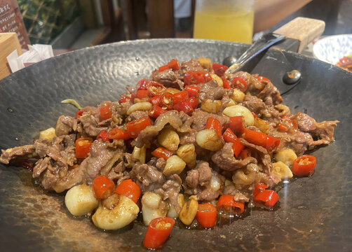 辣椒炒黄牛肉