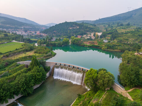 济南章丘三角湾村宝珠山水库