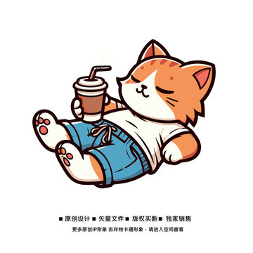 可爱小猫卡通设计