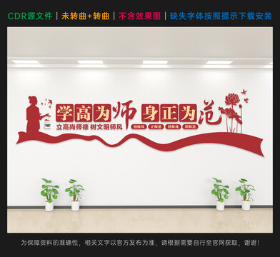 学校教师办公室文化墙