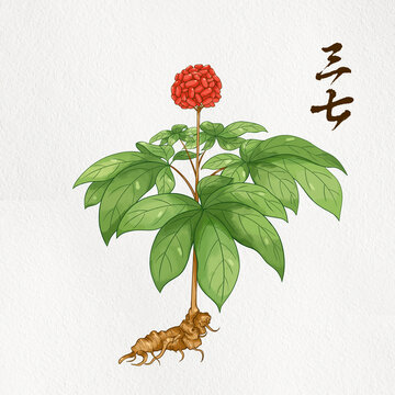 三七插画