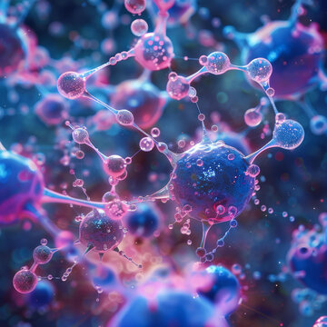 分子和原子的艺术表现形式插图