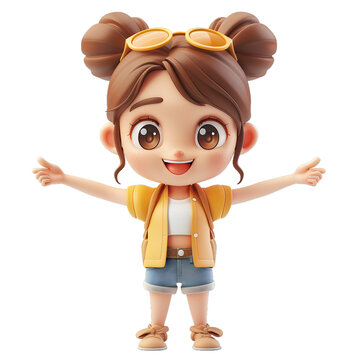 [免抠素材]笑容甜美的女孩