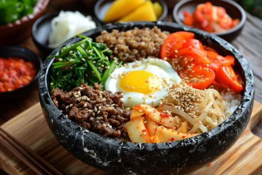 韩式拌饭的AI图片