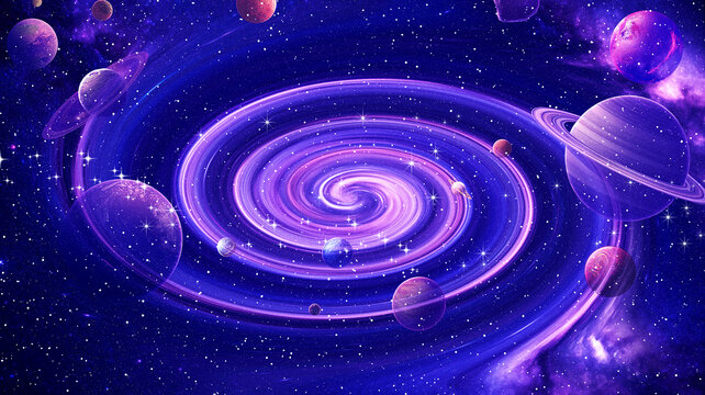 星空宇宙星球背景图