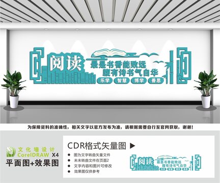阅读室标语文化墙