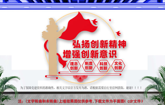 弘扬创新精神文化墙