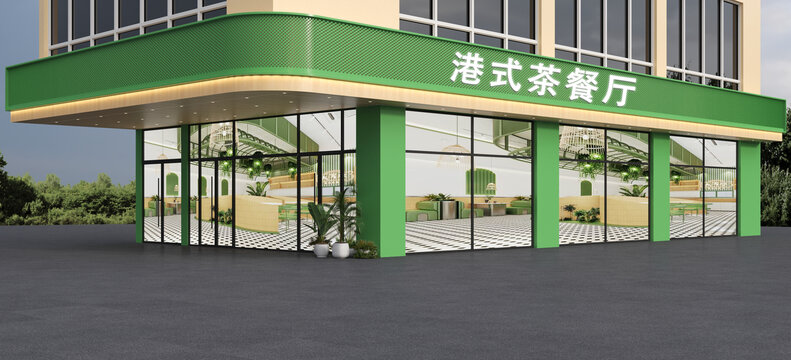 茶餐厅门头