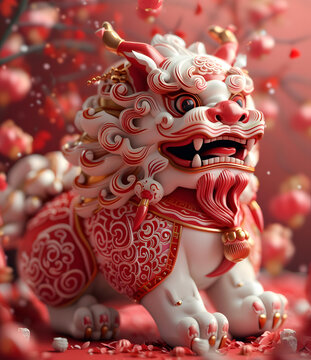祥瑞舞狮闹新春