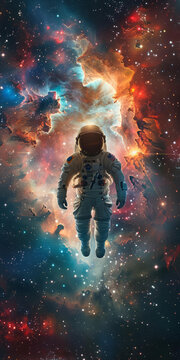 宇航员在星云中