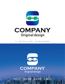 SH字母logo设计
