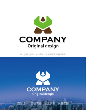 VA字母logo设计