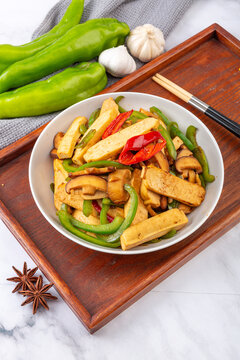 青椒炒豆干