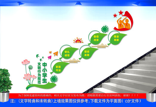 中小学生文明行为规范楼梯