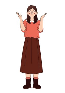 教师节女老师讲课