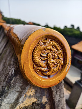 清昭陵龙纹琉璃瓦