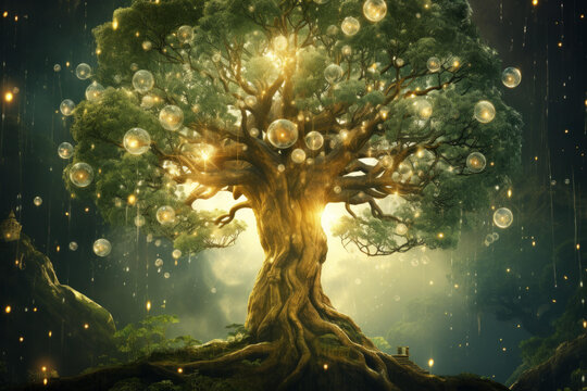 奇幻生命之树与发光宝珠