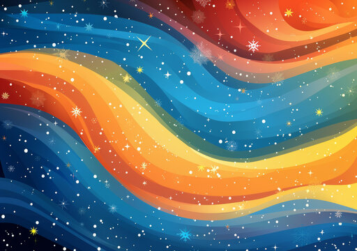色彩缤纷的星云