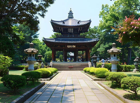 日本寺庙的AI图片