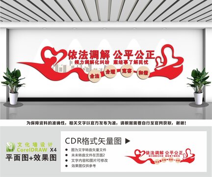 依法调解文化墙