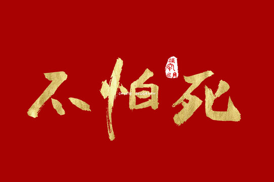 不怕死手写汉字