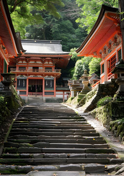 日本神社的AI图片