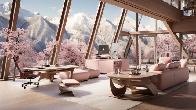 雪山景办公室