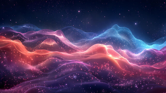 七彩星云的AI图片