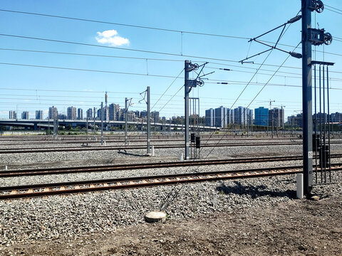 重庆西站附近铁路线