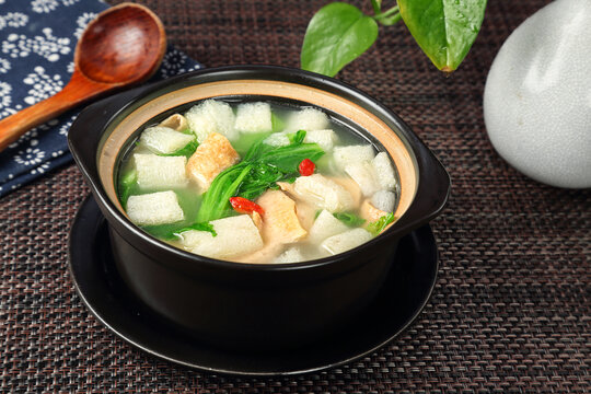 竹荪豆皮汤
