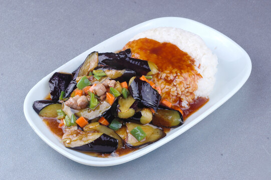 肉沫茄子饭