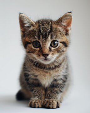 可爱的小虎斑猫