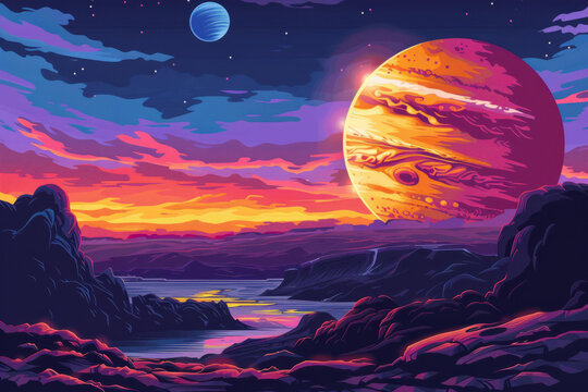 巨型行星景观