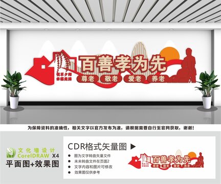 养老敬老文化墙