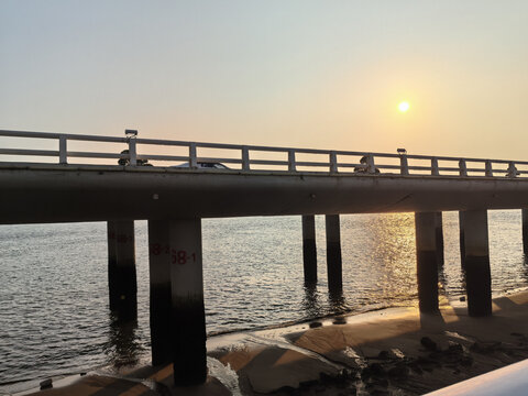 厦门海边落日