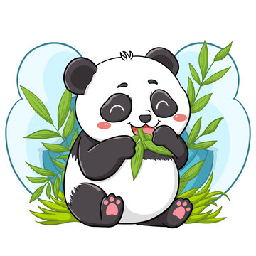 卡通熊猫图案