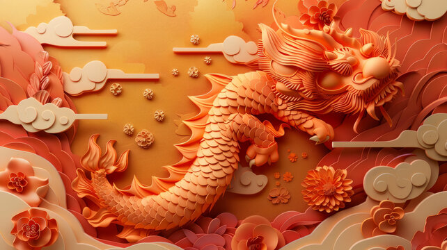 金龙祥云花卉